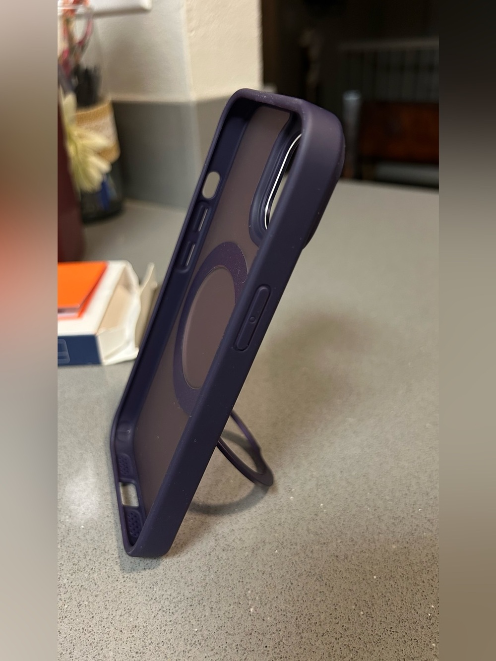 Purple MagSafe-Compatible iPhone Case - Picture 3 of 5